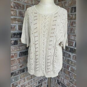 Alfred Dunner 3/4 Sleeves Sweater Top